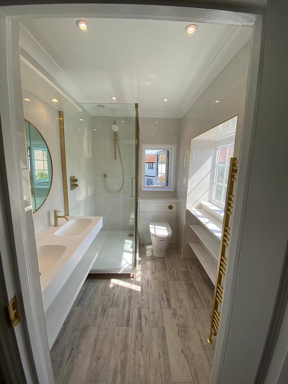 luxury gold bathroom installation surrey 2